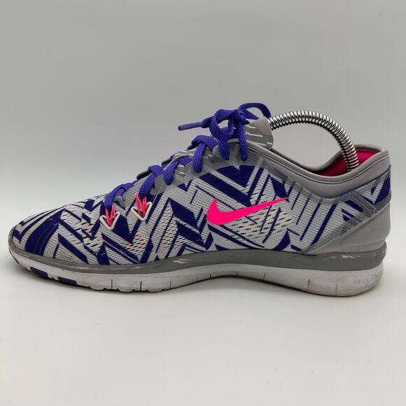 Nike Free 5.0 TR Fit 5 PRT Shoes Women's 9 Purple Pink Athletic Running Sneakers - Picture 2 of 8